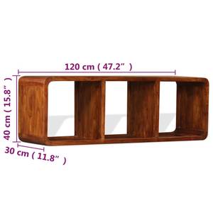 Meuble tv 244680 Marron - Bois massif - Bois/Imitation - 120 x 40 x 30 cm