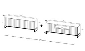 TV-Schrank Elpis 2 Blau - Marineblau