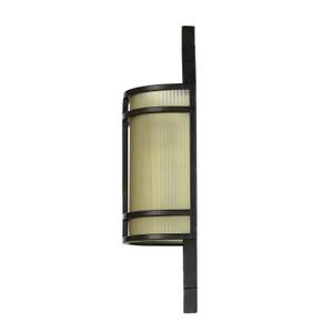 Wandlampe SHOJI Beige - Braun - Grau - Weiß - Glas - Metall - 14 x 38 x 10 cm