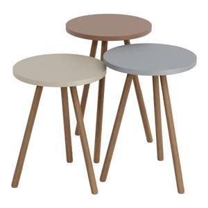 Set de 3 tables d'appoint Hjørring Multicolore