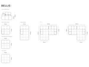 modulares Ecksofa BELLIS 3 Sitzplätze Dunkelgrün