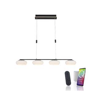 LED Pendellampe Q ETIENNE Smart Home Schwarz - Kunststoff - 35 x 200 x 350 cm