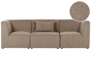 Modulsofa LEMVIG 3-tlg Beige - Taupe - 250 x 83 cm