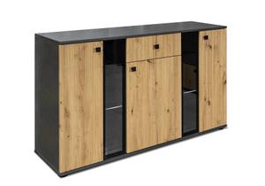 FURNIX Sideboard SARAI MateraArtisan LED Steingrau