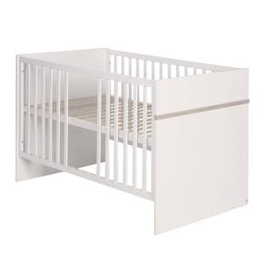 Babybett Komplettset Moritz 3-teilig Weiß - Holzwerkstoff