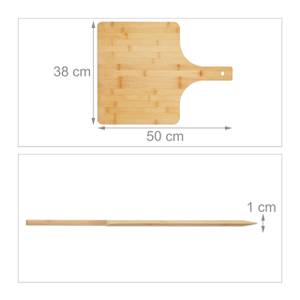 Pizzaschieber XXL Bambus 2er Set Braun - Bambus - 50 x 1 x 38 cm