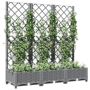 Jardinière de jardin 3012791-2 Gris lumineux - 40 x 121 x 120 cm