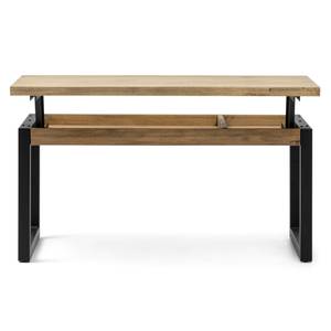 Table Basse relevable 50x100 x52 NG-EV Noir - Bois massif - Bois/Imitation - 100 x 62 x 50 cm