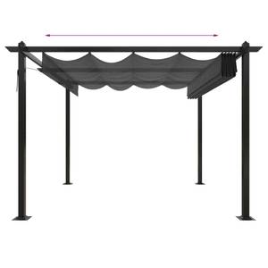 Tonnelle de jardin 3012227 Anthracite - Profondeur : 300 cm