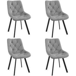 Lot de 4 Chaises SJ.33 Gris - Lot de 4