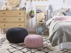 Pouf CONRAD Rose foncé - 40 x 25 x 40 cm