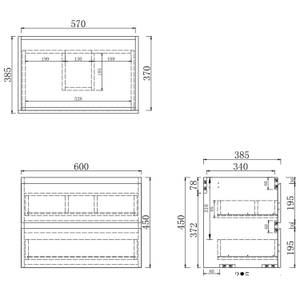 Badschrank Unterschrank Y-XS120X Breite: 60 cm