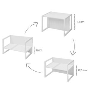 Table / banc réversible Blanc