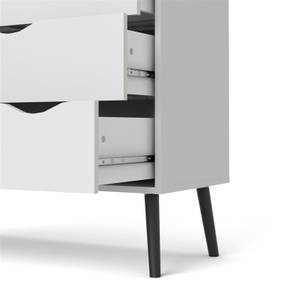 Commode Napoli Anthracite - Blanc crème - Blanc