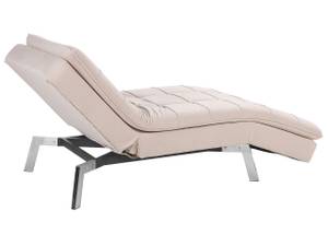 Chaise longue LOIRET Beige - Argenté