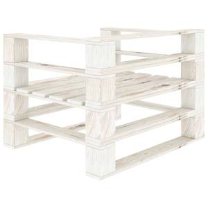 Canapé palette 3003577-3 Blanc - Bois manufacturé - Bois/Imitation - 70 x 61 x 68 cm