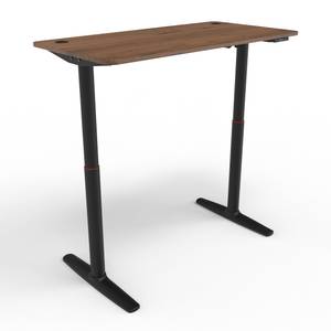 Höhenverstellbarer Tisch Arogno Braun - Metall - 120 x 117 x 60 cm