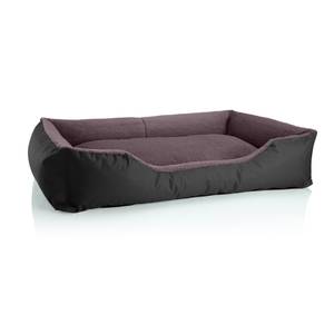 Lit pour chien, coussin TEDDY Noir - Marron - 85 x 23 x 120 cm