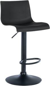 Tabouret de bar Branford Lot de 2 Noir - Matière plastique