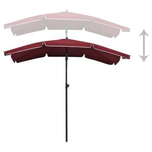 Parasol de jardin Marron - Textile - 200 x 234 x 200 cm