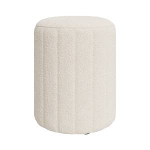 Pouf Eva Blanc - Textile - 36 x 45 x 36 cm