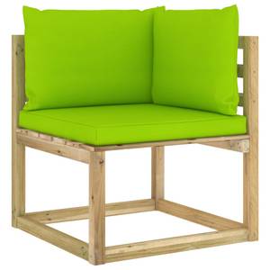 Canapé d'angle 3016481-7 (lot de 2) Vert - Bois manufacturé - Bois/Imitation - 64 x 70 x 64 cm