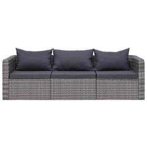 Garten-Sofa-Set (8-teilig) 3059494 Grau - Metall - Polyrattan - 68 x 63 x 72 cm