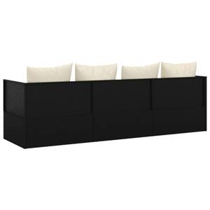 Outdoor Loungebett 3028900 Schwarz - Creme