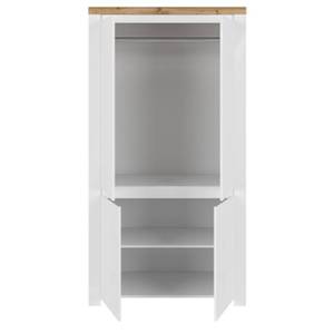 Kleiderschrank DAMINO Braun - Weiß - Holzwerkstoff - 106 x 202 x 56 cm