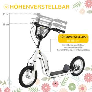 Kindertretroller 371-017WT Glas Weiß