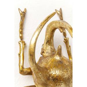 Wandschmuck Atlas Beetle Gold Gold - Kunststoff - 26 x 35 x 15 cm