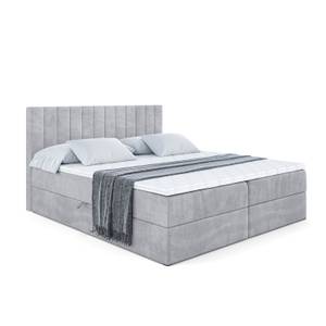 Boxspringbett EDITA Grau - Breite: 200 cm - H3