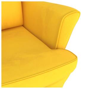 Chaise à bascule avec tabouret 3015093-2 Jaune