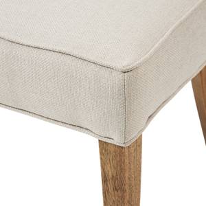 Chaise Balmoral Dining Chair FlandFlax Beige - Textile - 55 x 99 x 67 cm