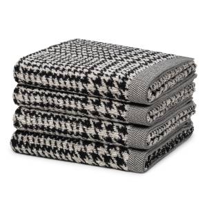 Brooklyn Glencheck set serviettes 4 pcs Noir