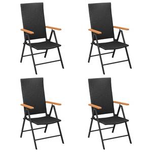 Salle à manger (lot de 5) 3014664-1 Noir - Métal - 80 x 74 x 80 cm