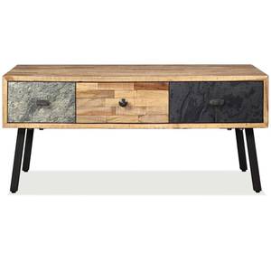 Couchtisch D875 Braun - Massivholz - 65 x 40 x 90 cm