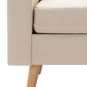 3-Sitzer-Sofa Creme Stoff Cremeweiß