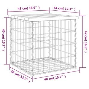 Gartenbank 3030973-3 43 x 44 cm