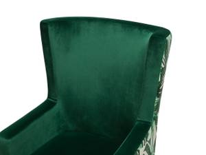 fauteuil à oreilles ONEIDA Beige - Vert foncé - Vert - Chêne clair