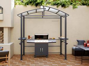 Cabane de jardin EMBERIO Gris - Matière plastique - 150 x 230 x 211 cm