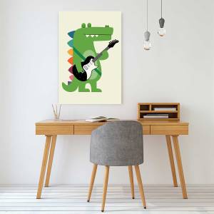 Tableau enfant rock croco 30 x 45 cm