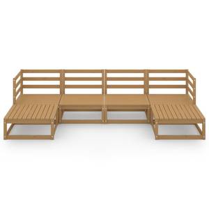 Garten-Lounge-Set (6-teilig) 3009734-1 Braun - Massivholz - Holzart/Dekor - 70 x 30 x 70 cm