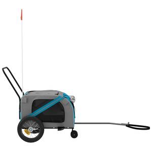 Remorque vélo pour chien 3028771-1 Bleu - 52 x 122 cm