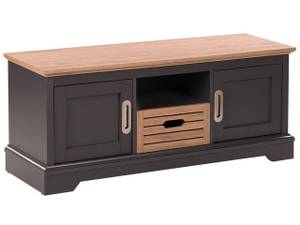 Meuble TV GARET Marron - Gris - Bois manufacturé - 120 x 50 x 40 cm