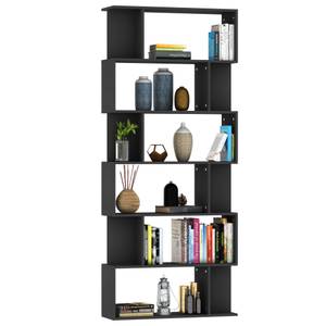 Bücherregal DE941 Schwarz - Holzwerkstoff - 24 x 192 x 80 cm