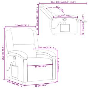 Massagesessel 3032268-1 Rotbraun