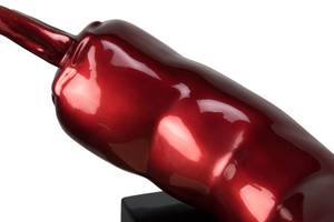 Sculpture moderne Spicy Peperoni Rouge - Pierre artificielle - Matière plastique - 53 x 30 x 27 cm