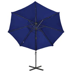 Parasol en porte-à-faux Bleu - Textile - 300 x 238 x 300 cm