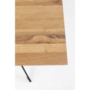 Esstisch Downtown Braun - Metall - Massivholz - Holzart/Dekor - 220 x 77 x 100 cm